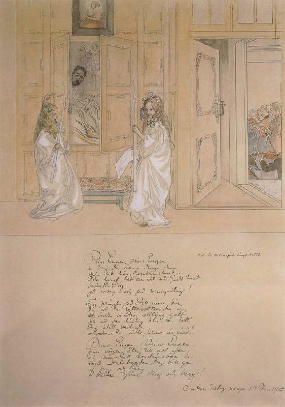  Morning Serenade for prince Eugen at carl Larsson-s home on march 4 1902